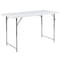 Flash Furniture Kathryn 4-Foot Height Adjustable Bi-Fold Granite White Plastic Folding Table RB-2448ADJ-2-GG - alternate 9